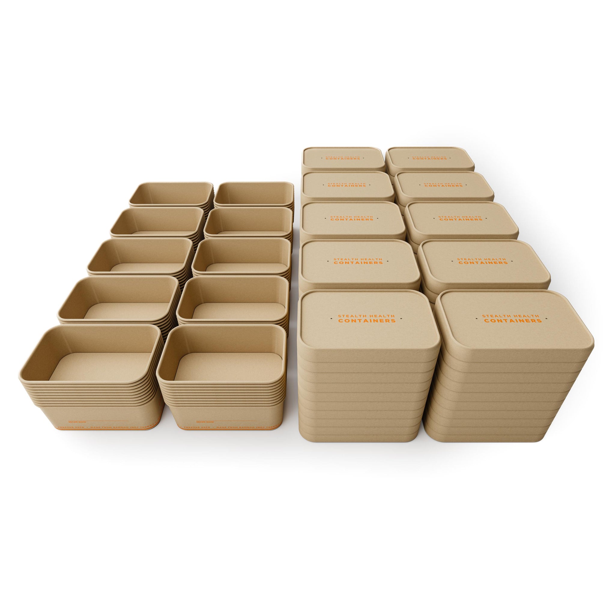 24oz Biodegradable Meal Prep Containers with Vented Lids